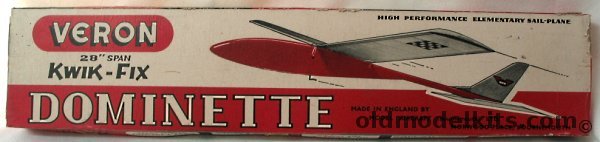 Veron Dominette - 28 inch Wingspan Glider plastic model kit